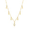 Gold Dream Drop Discs Necklace